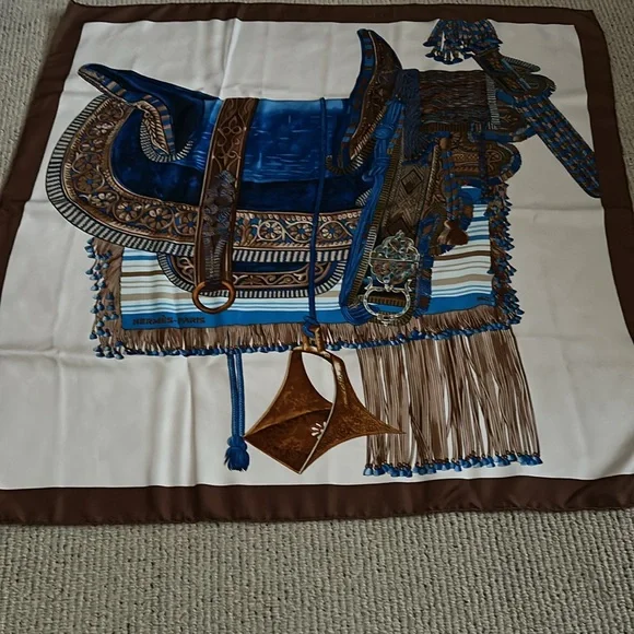 Hermès 100% Silk Scarf Selle D’Apparat Marocaine - Picture 3 of 12